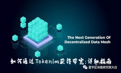 如何通过Tokenim获得带宽：详细指南